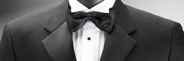 Young man in Tuxedo purchased online from Formalwear Outlet