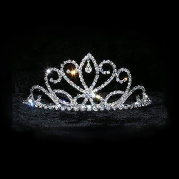 Octopus Queen Clear Crystal Rhinestone Tiara