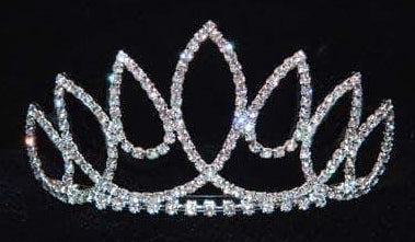 Himalayan Princess Silver Rhinestone Tiara