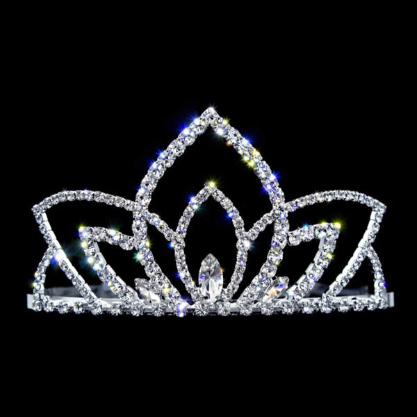 Horizon Sunset Rhinestone 2" Silver Tiara