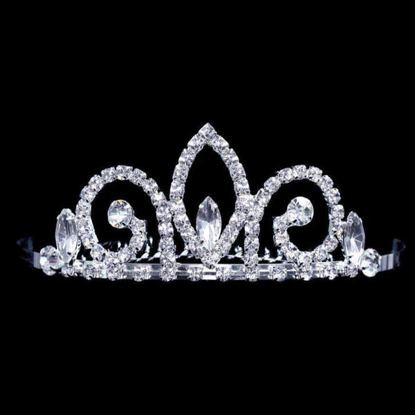 Half Fleur Mini Tiara Frontal Comb