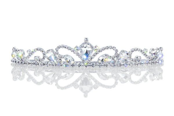 Water Sprite Crystal Rhinestone 1" Silver Tiara