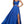 Alyce Paris 1731 Royal Blue Luminous Satin A-Line Dress with Slit - Size 00