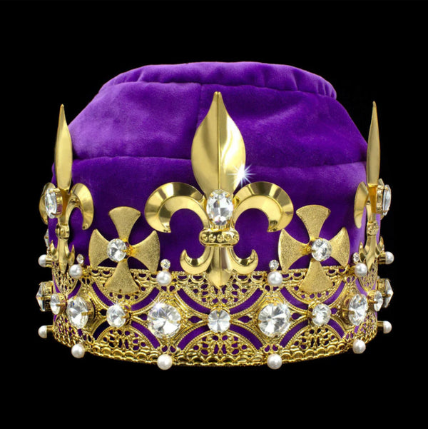 King's Crown - Purple / Gold, Red / Gold or Blue / Silver