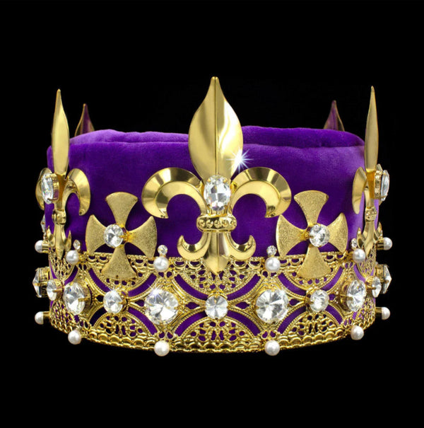 King's Crown - Purple / Gold, Red / Gold or Blue / Silver