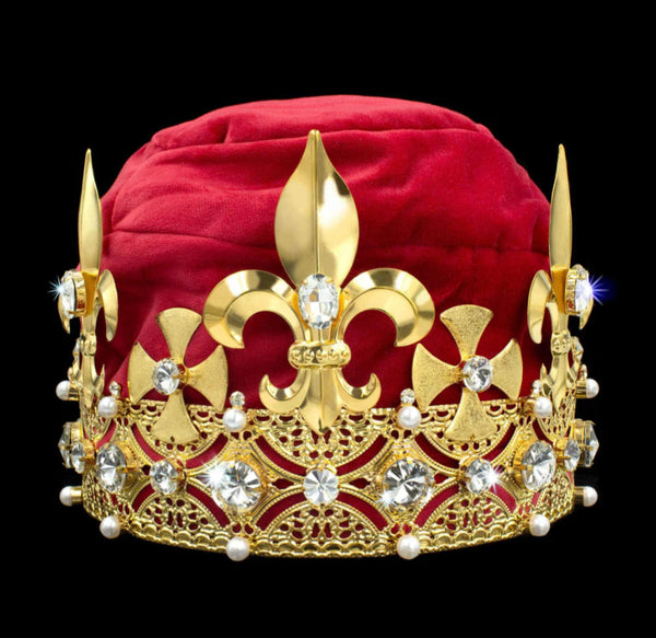 King's Crown - Purple / Gold, Red / Gold or Blue / Silver