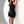 Portia & Scarlett PS116X Black Sequin Dress with One Sleeve and Feather Detail