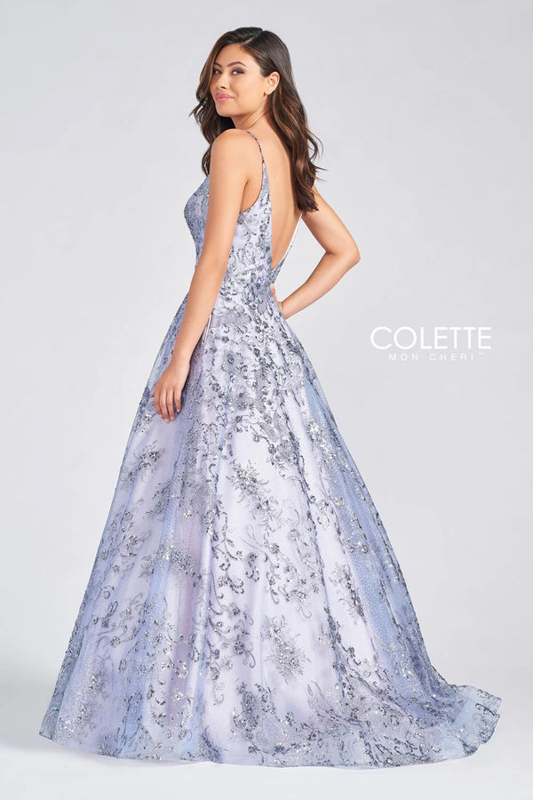 COLETTE 12259 Dusty Lilac Shimmering Ballgown - Size 00