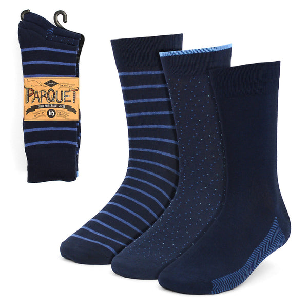 Men's 3 Pack Fancy Crew Socks - Choose from 10 Different Sets