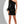 Portia & Scarlett PS116X Black Sequin Dress with One Sleeve and Feather Detail