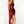 Portia & Scarlett PS23106 Red One Sleeve Sequin Mini Dress with Train Detail