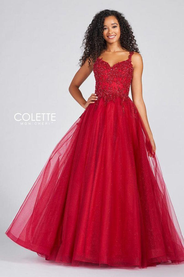 COLETTE 12205 Scarlet Red Tulle Ballgown