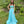 Alyce Paris 35579 Aqua Sweetheart Chiffon A-Line Dress - Size 2