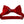 New Solid Satin Pretied Bow Ties - Crimson Red