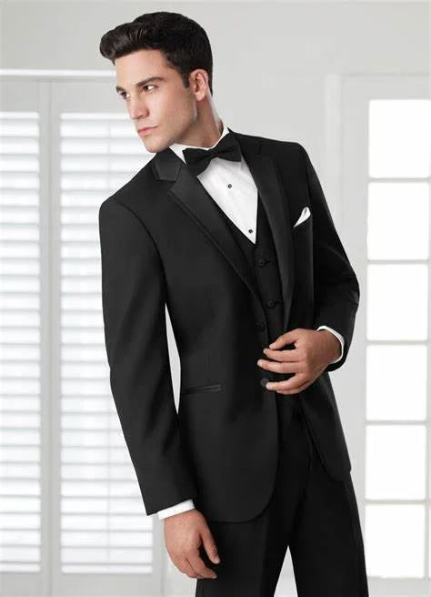 Black 'Twilight' Modern Fit Tuxedo by Jean Yves