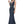 Cecilia Couture 1418 Navy Deep V-Neck Jersey Fitted w/ Beaded Belt - Size 4