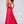 Colette 12274 Lipstick Pink Satin Sheath Dress with Slit and Embellished Train - Size 8