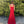 Dave & Johnny 10264 Red Square Neck Sheath Dress with Slit - Size 2