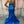 ENVIOUS Couture 1741 Royal Blue Shimmer Fit-N-Flare Dress with Slit