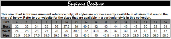 Envious Couture Size Chart