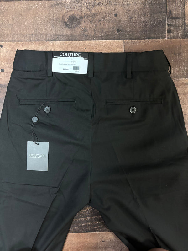 Black Slim-Fit Stretch Pant