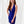 JOVANI 1352 Royal Halter V-Neck Plunge Short Fitted Dress - Size 14