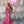 JVN by Jovani 1139 Hot Pink Shimmer Knit Fit-N-Flare Dress with Train - Size 4