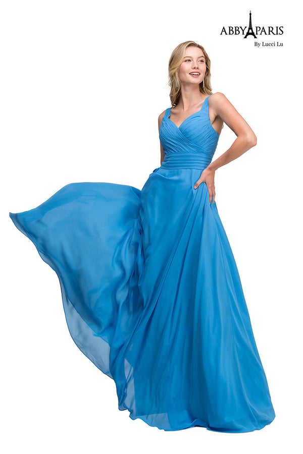 Lucci Lu style 93063 dress in Peri Blue