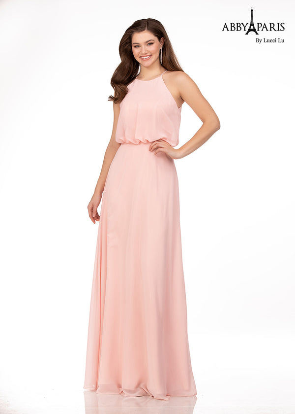 Lucci Lu style 93064 dress in Blush