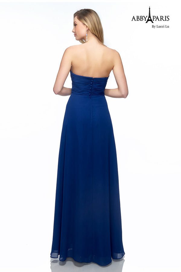 Lucci Lu style 93083 dress in Navy back 