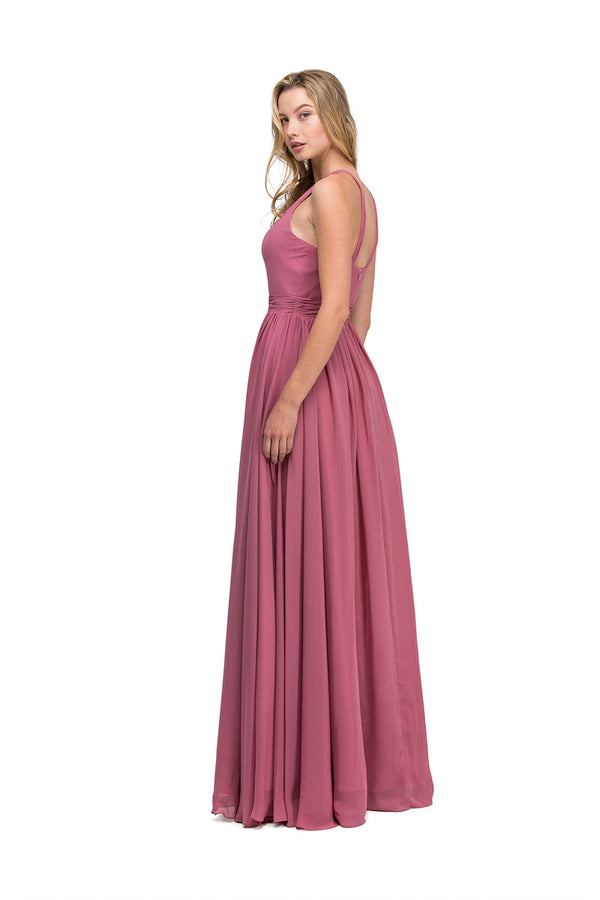 Lucci Lu style 93104 dress in mauve back