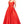 Lucci Lu 981065 Red Scoop Neck Mikado A-Line Dress with Pockets