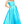 Lucci Lu 981065 Sky Blue Scoop Neck Mikado A-Line Dress