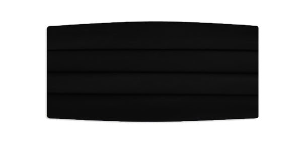 New Black Satin Cummerbund