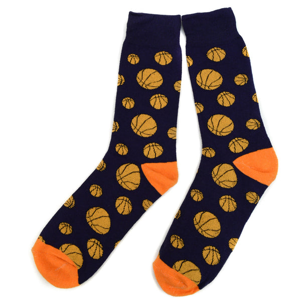 Men's Sports Novelty Socks - Basketball