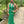 RA 6480 Emerald High-Neck Beaded Jersey Fit-n-Flare