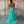 Rachel Allan 7082 Aqua Green Shimmering A-Line Dress