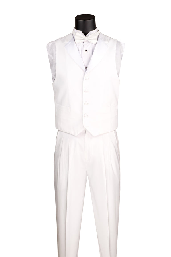 New White Tuxedo Tailcoat 3 Piece Set