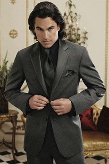 Steel Grey 'Twilight' Modern Fit Tuxedo by Jean Yves