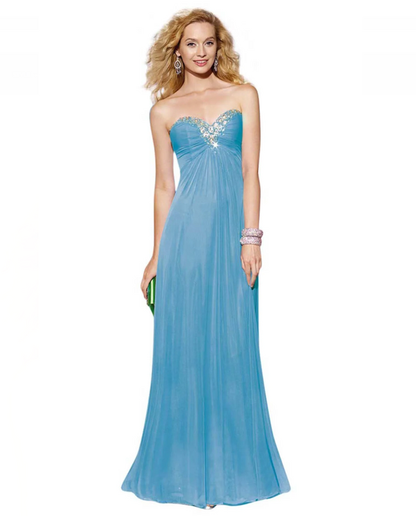 Alyce 35598 Porcelain Blue Beaded Sweetheart A-Line Dress