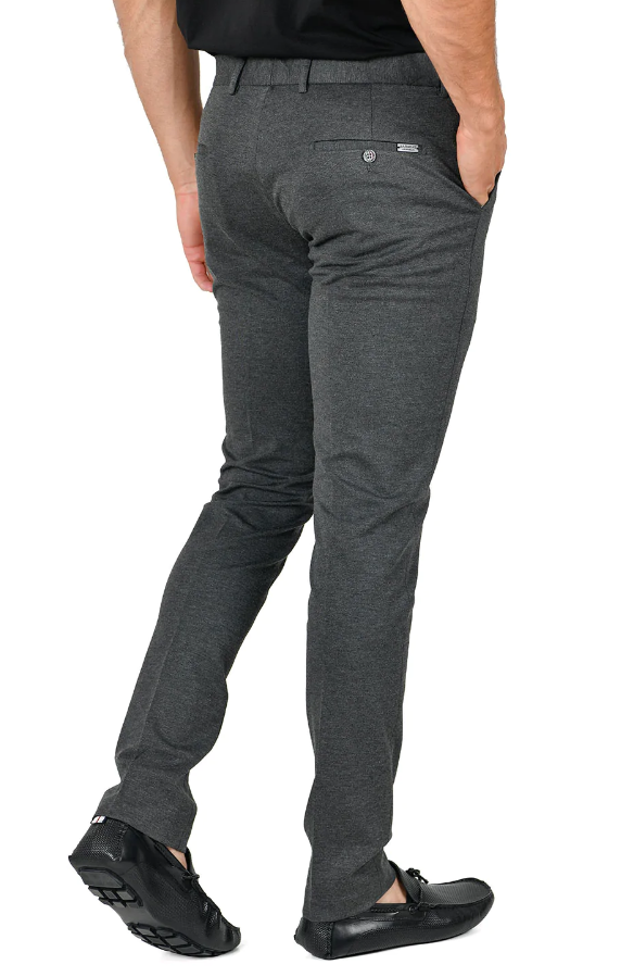 Lead Grey Slim-Fit Stretch Pant