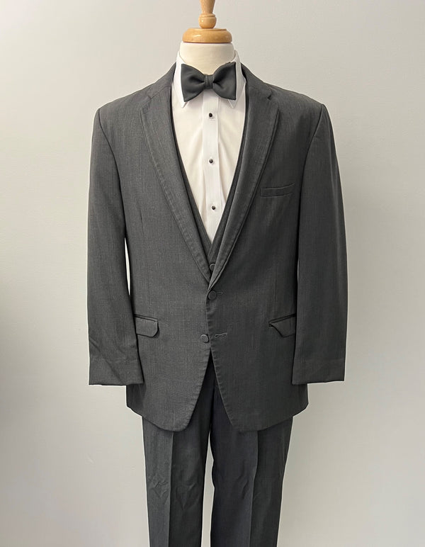 Steel Grey Allure Modern Fit Tuxedo by Jean Yves