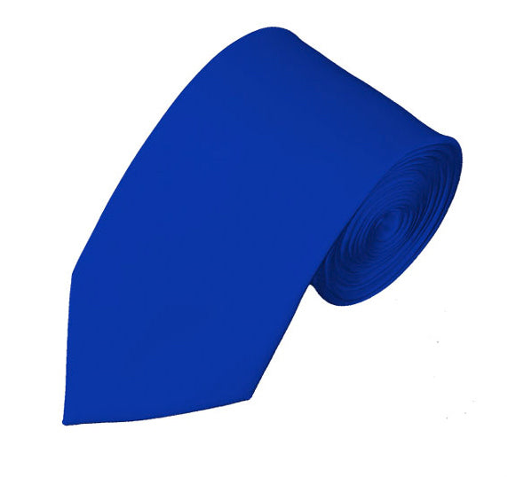 New Royal Blue Self Tie Slim Long Tie