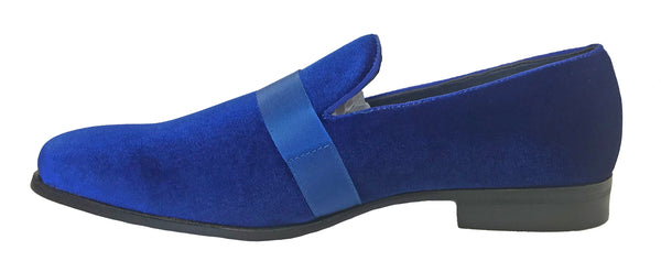 New Royal Blue Velvet Fashion Shoes