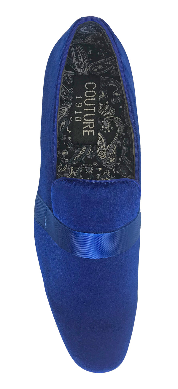 New Royal Blue Velvet Fashion Shoes