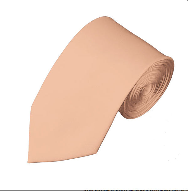 New Light Salmon Self Tie Slim Long Tie