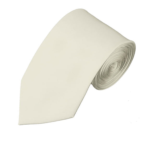 New Cream Self Tie Slim Long Tie