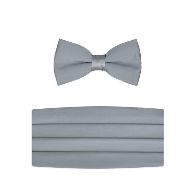 New Satin Bow Tie & Cummerbund Sets - Choose from 15 Colors