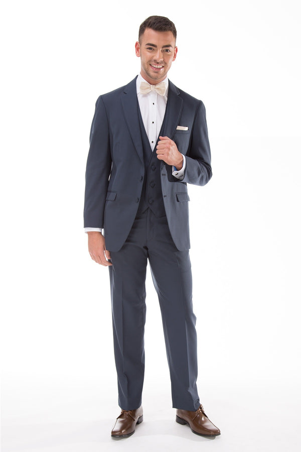 Allure Men Slate Blue 'Bartlett' Tuxedo