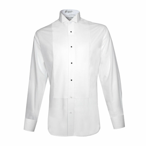 New "White Tie" Pique Wing Collar Tuxedo Shirt